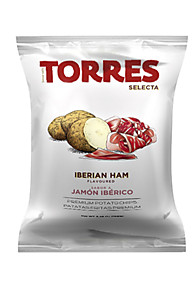 115 Картофельные чипсы "Torres" cо вкусом хамона нетто 50г