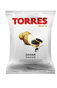 140 Картофельные чипсы "Torres" со вкусом черной икры нетто 40г