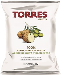 74 Картофельные чипсы "Torres" на оливковом масле "Extra Virgin" нетто 50г